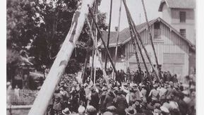 Primizbaumziehen bei Wagner 1930